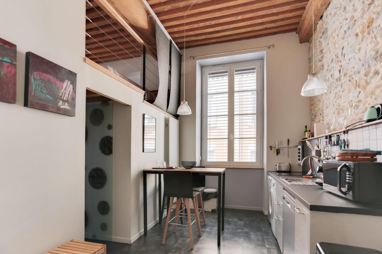 リヨンGuestready - Charmant Loft Croix-Paquet Pour 2アパートメント エクステリア 写真